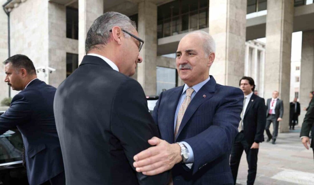 TBMM Başkanı Numan Kurtulmuş, KKTC Cumhurbaşkanı Tufan Erhürman ile gerçekleştirdiği
