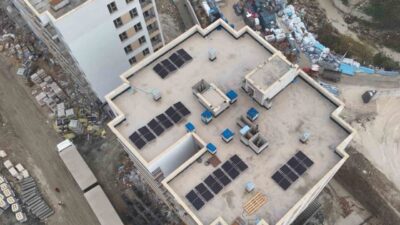 Tek Enerji, Hatay'da Emlak Konut projesi kapsamında çatı tipi güneş