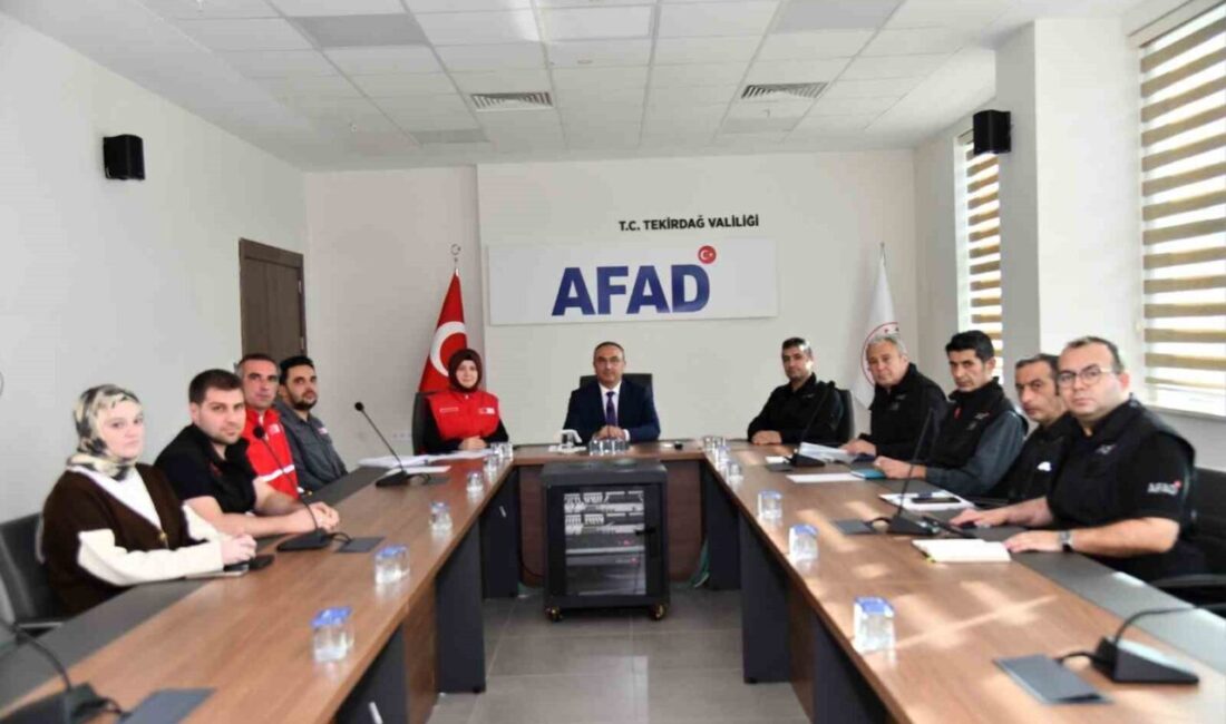 Tekirdağ’da afet beslenme hizmetleri için geniş katılımlı bir toplantı gerçekleştirildi.