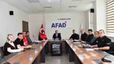 Tekirdağ’da afet beslenme hizmetleri için geniş katılımlı bir toplantı gerçekleştirildi.