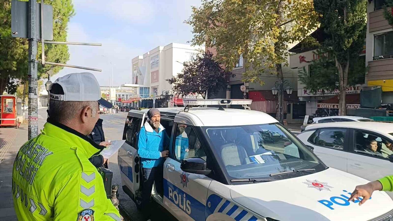 Tekirdağ'da yapılan denetimlerde, alkol testi sonucu 1.65 promil alkollü çıkan