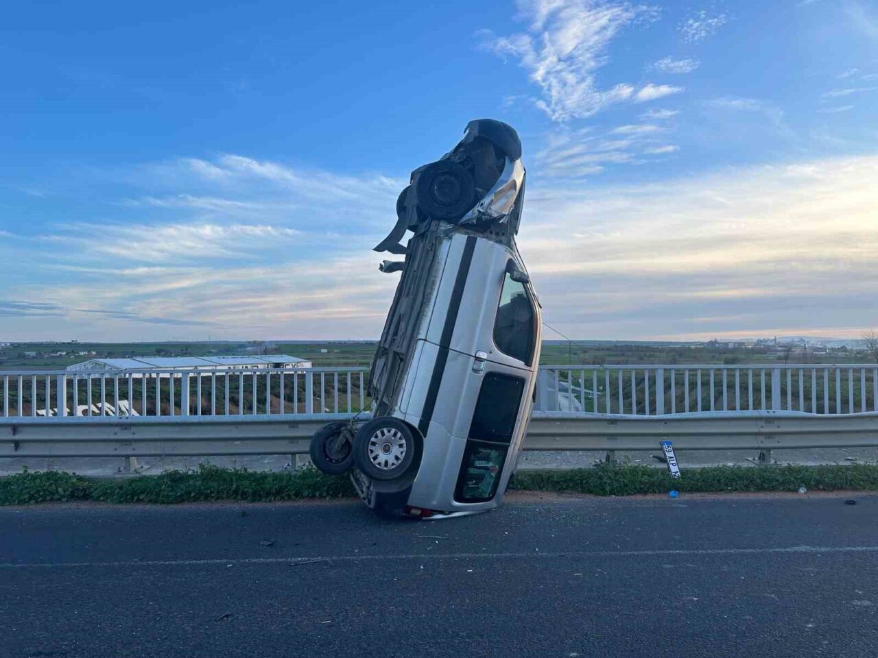 Tekirdağ-Kırklareli yolunda A.Ç. yönetimindeki 59 ALP 120 plakalı ticari araç,