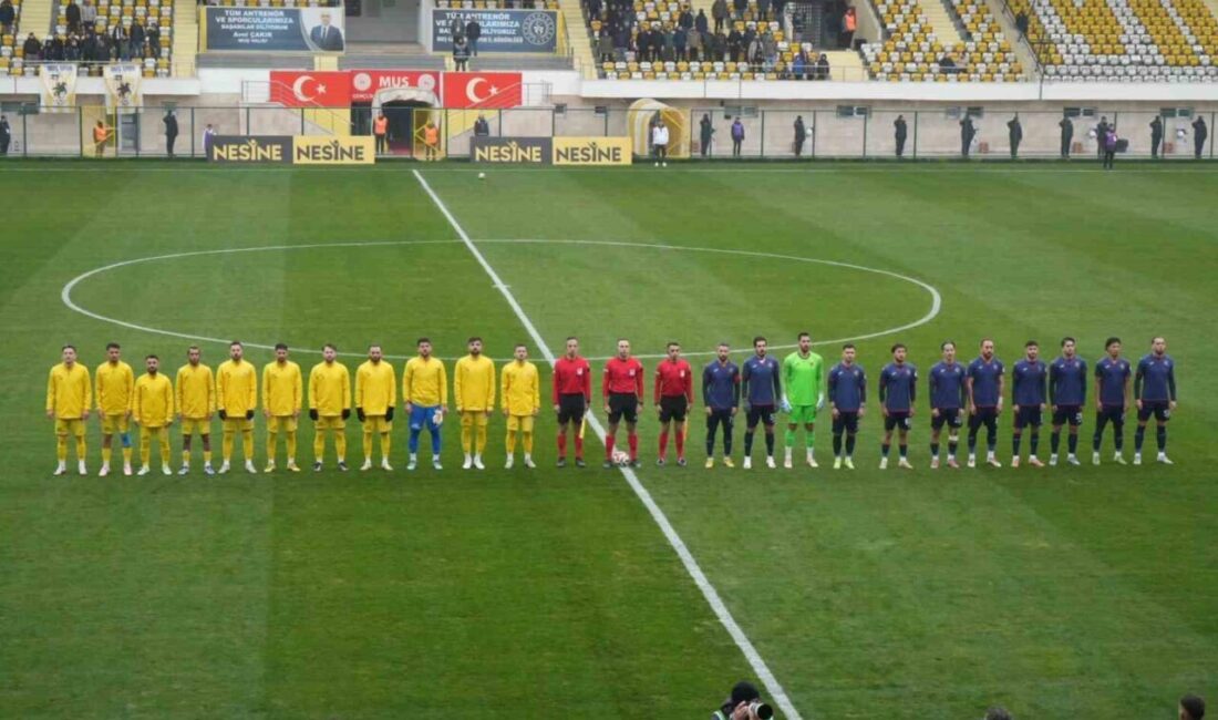 Muş Spor Kulübü, Yeni Mersin İdman Yurdu’nu 5-0 Yendi TFF 2. Lig Kırmızı Grup'ta Muş Spor, Yeni Mersin İdman