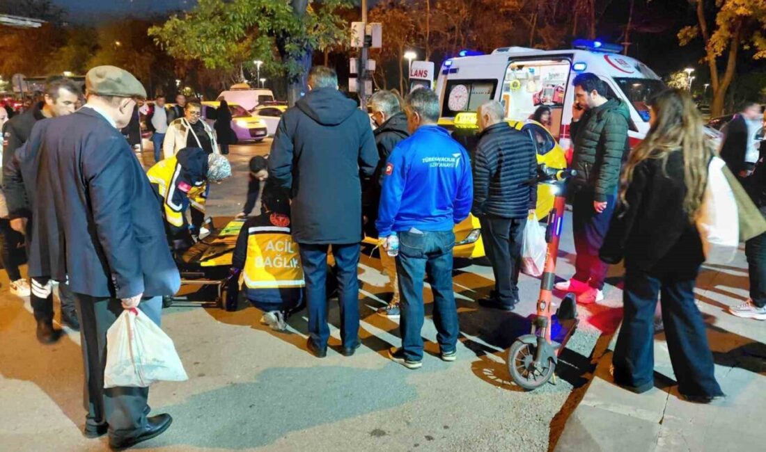 Çankaya’da Elektrikli Scooter Kullanan Kadın, Ticari Taksinin Aracıyla Çarpıştı: Yaralı Var Çankaya'da bir kadın elektrikli scooter ile seyir halindeki bir taksiye