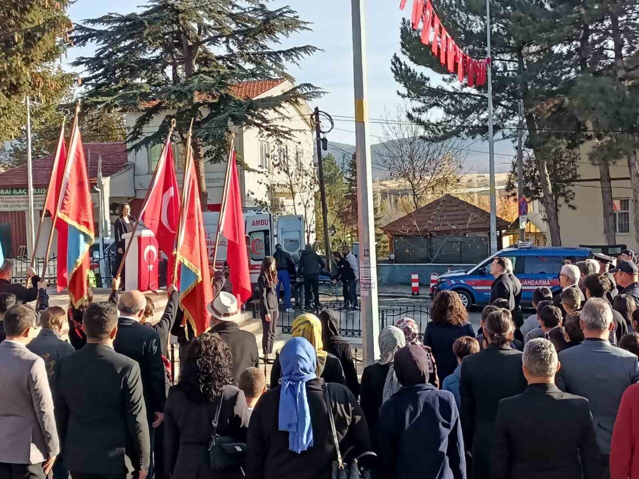 Konya'nın Hüyük ilçesinde, Atatürk'ü anma töreninde rahatsızlanan Kıbrıs Gazisi Bayram