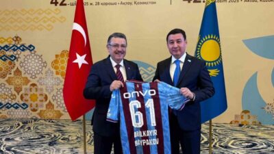 Trabzon ile Kazakistan'ın Aktau kenti kardeş şehir oldu. Protokol, Trabzon
