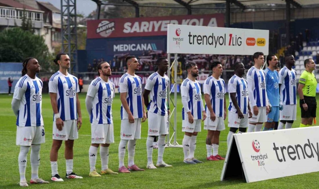 Trendyol 1. Lig 15. hafta maçında Sarıyer, Bandırmaspor'u 1-0 yenerek