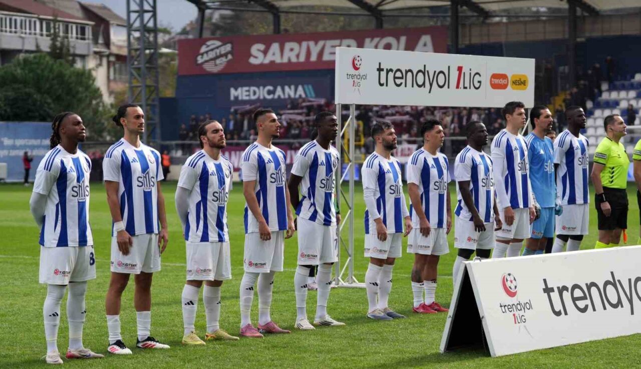 Trendyol 1. Lig 15. hafta maçında Sarıyer, Bandırmaspor'u 1-0 yenerek
