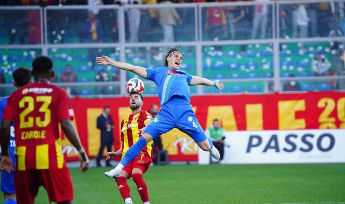 Trendyol Süper Lig’de 14. hafta mücadelesinde Çaykur Rizespor, Kayserispor’a 1-0