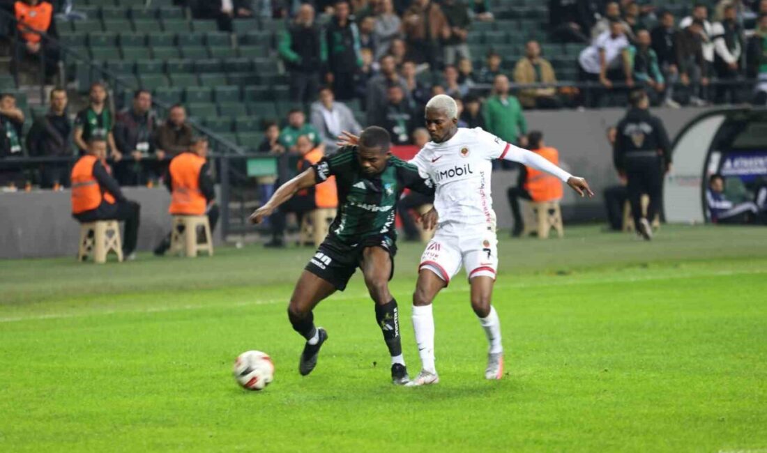Trendyol Süper Lig'de Kocaelispor, Gençlerbirliği'ni 1-0 yenerek 14. haftayı galibiyetle