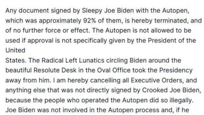 ABD Başkanı Donald Trump, Joe Biden döneminde imzalanan belgelerin çoğunun