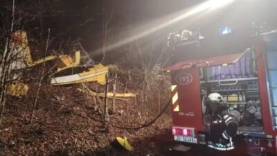 Hırvatistan’da Türkiye’ye ait bir yangın söndürme uçağının düşmesi sonucu pilot