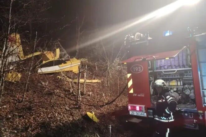 Hırvatistan’da Türkiye’ye ait bir yangın söndürme uçağının düşmesi sonucu pilot