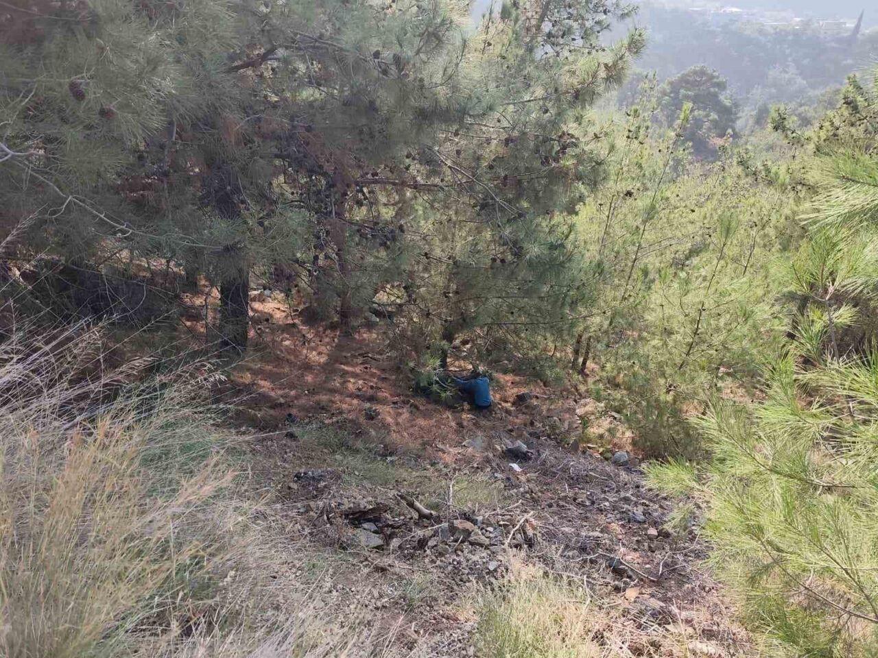 Hatay'ın İskenderun ilçesinde, direksiyon hakimiyetini kaybeden motosiklet uçurumdan düştü. Kazada
