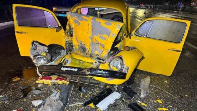 Uşak'ta sanatçı orkestrasını taşıyan otobüsle otomobilin çarpması sonucu 1'i ağır