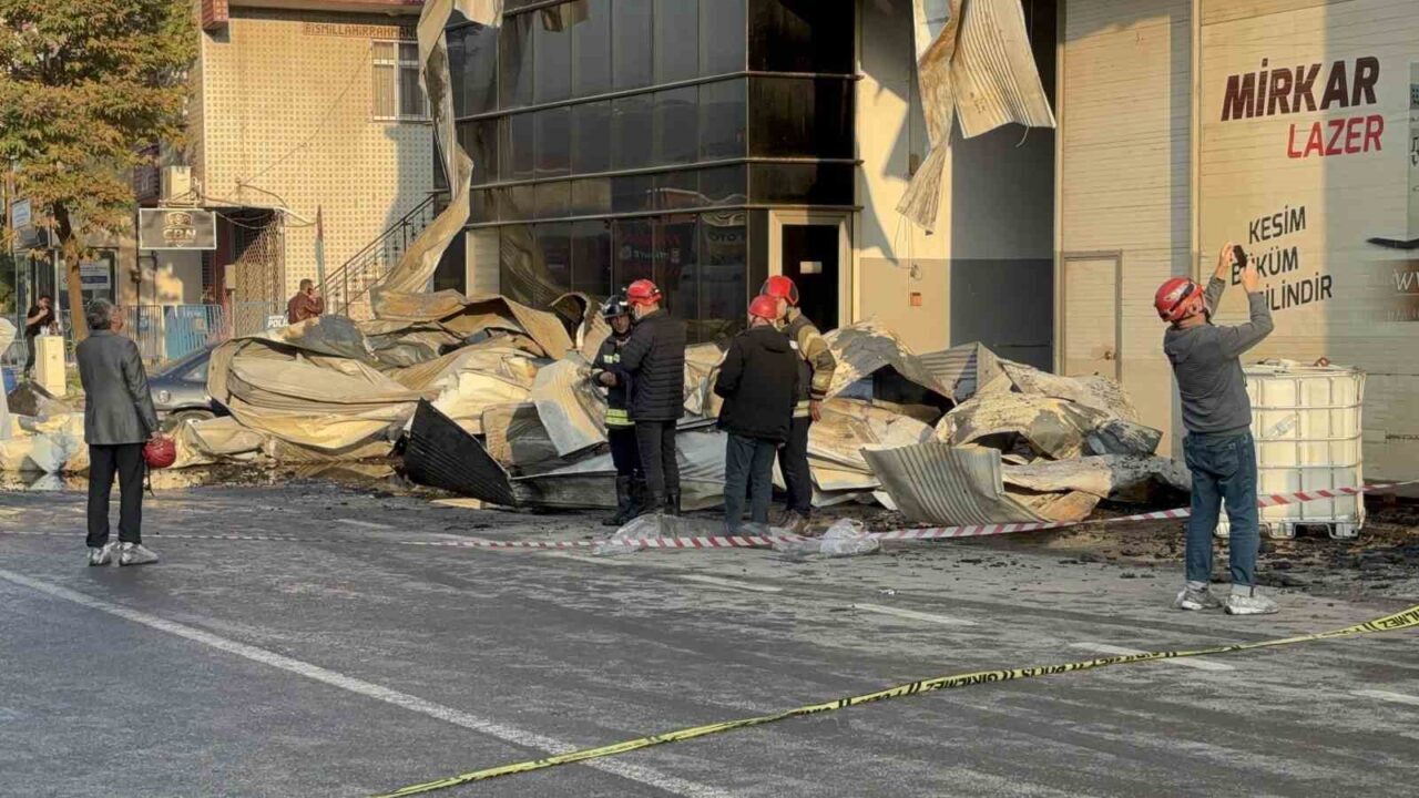 Kocaeli'nin Dilovası ilçesindeki parfüm dolum tesisinde meydana gelen yangında, 55