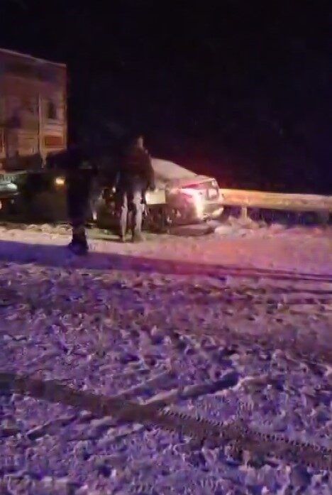 Sivas’ta kar yağışının ardından meydana gelen zincirleme trafik kazasında 1