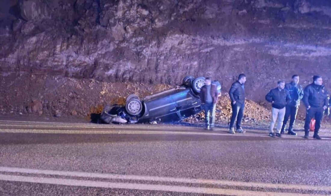 Gümüşhane-Trabzon yolunda kayalara çarpmamak için manevra yapan Ali Ç. yönetimindeki