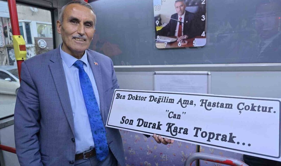 Yozgat'ta halk otobüsü şoförü Mehmet Uzun, nezaket, maniler ve özel