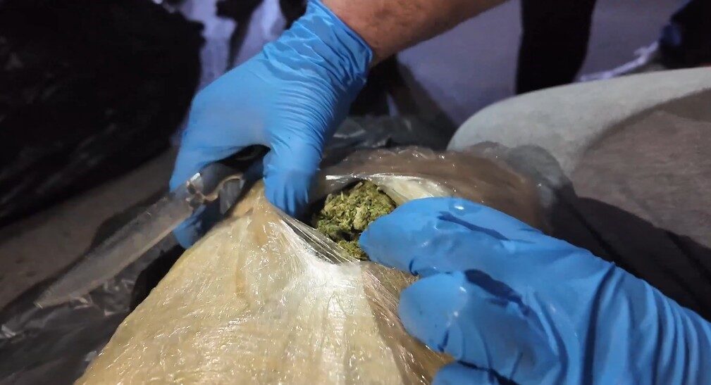 Mersin’de gerçekleştiren narkotik operasyonunda, yurt dışından gelen bir tırda 223