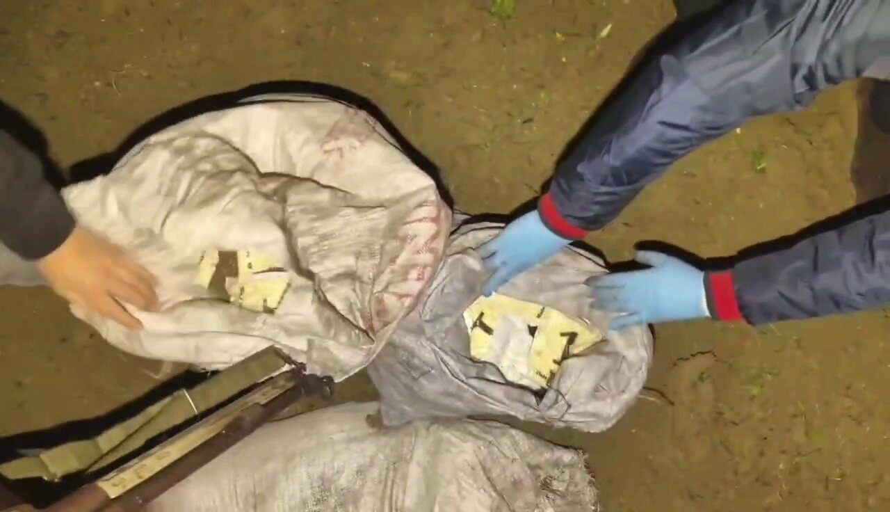 Hatay'da jandarma, Altınözü ilçesindeki zeytin bahçesinde 625 bin uyuşturucu hap