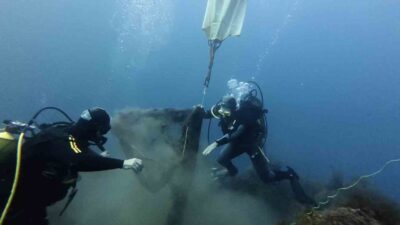 Çanakkale Boğazı'nda 'Denizlerin Terk Edilmiş Av Araçlarından Temizlenmesi Projesi' kapsamında