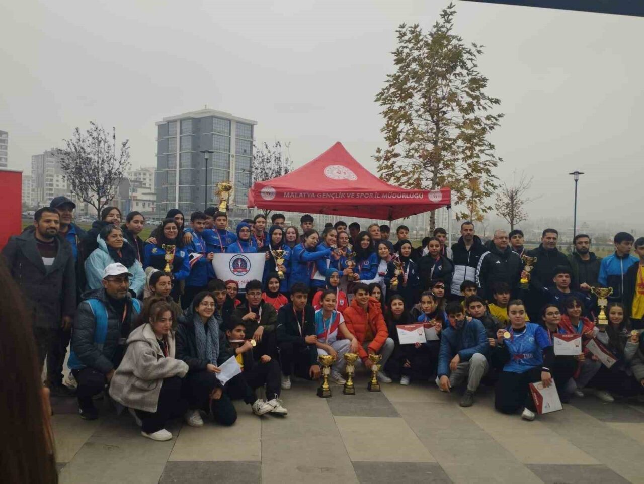Malatya'da Türkiye Oryantiring Federasyonu tarafından düzenlenen Okul Sporları Oryantiring Yarışması,