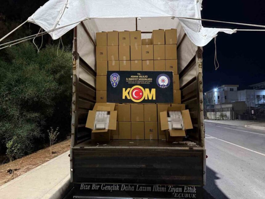 Adana’da 11 milyon 650 bin adet kaçak makaron ele geçirildi, 4 şüpheli tutuklandı.