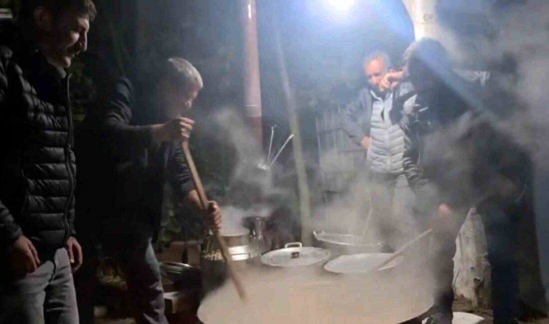 Edirne’de Ağrı’nın Geleneksel Halise Yemeği, Mahalle Sakinlerine İkram Edildi Edirne'de, Ağrı'nın geleneksel Halise yemeği 350 kişiye sunuldu. Tandırda 10