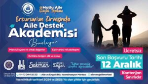 Erzurum Büyükşehir Belediyesi, yeni evli çiftlere yönelik "Aile Destek Akademisi"