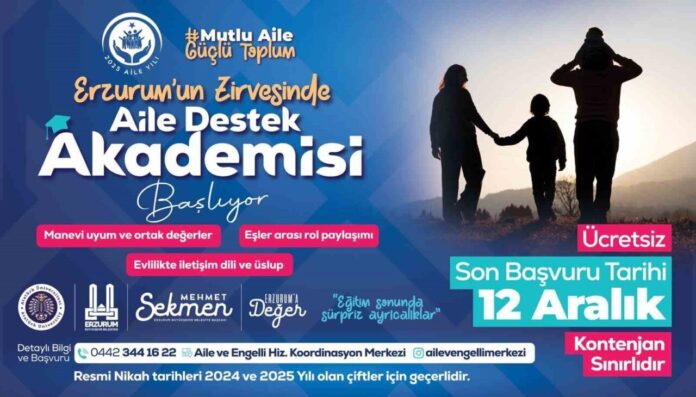 Aile destek akademisi başlıyor