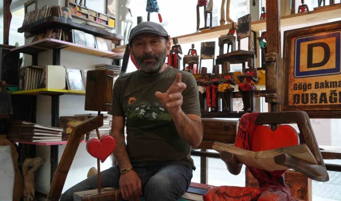 Samsunlu ahşap ustası Murat Dölek, ailevi kalp sağlık sorunlarını sanata