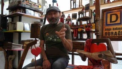 Samsunlu ahşap ustası Murat Dölek, ailevi kalp sağlık sorunlarını sanata