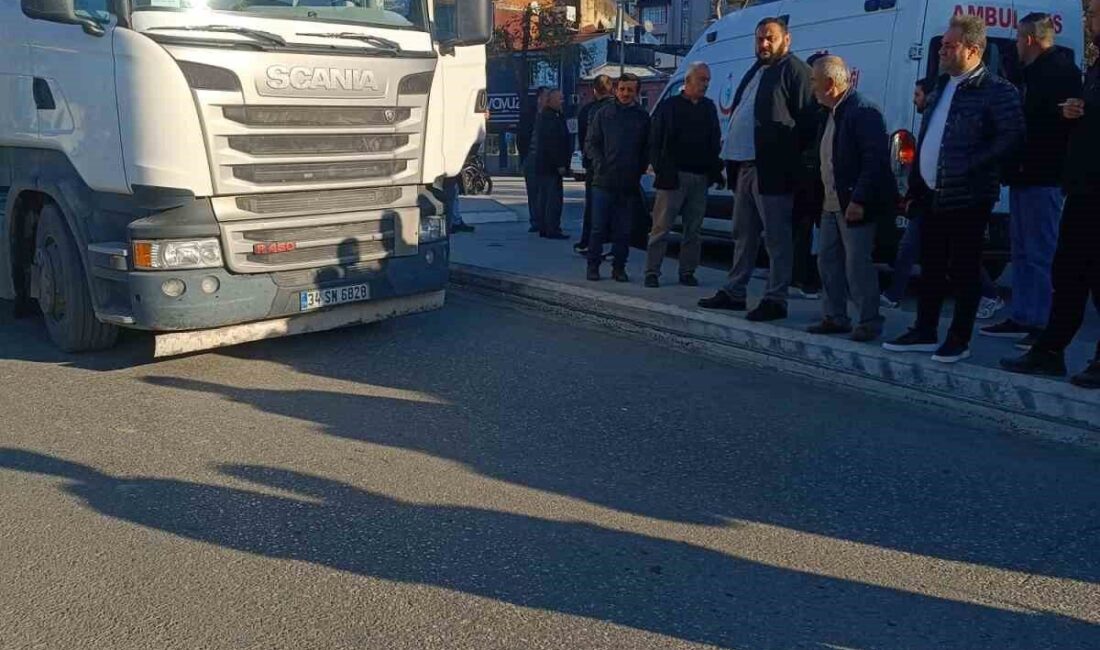 Zonguldak'ın Alaplı ilçesinde, 13 yaşındaki M.Ö. yolun karşısına geçerken tır
