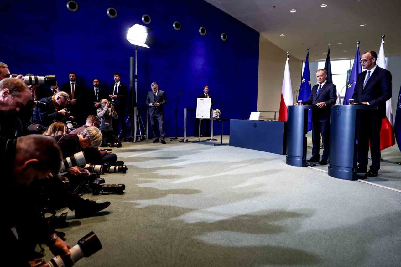 Almanya Başbakanı Friedrich Merz, Berlin'deki basın toplantısında Rusya-Ukrayna Savaşı için