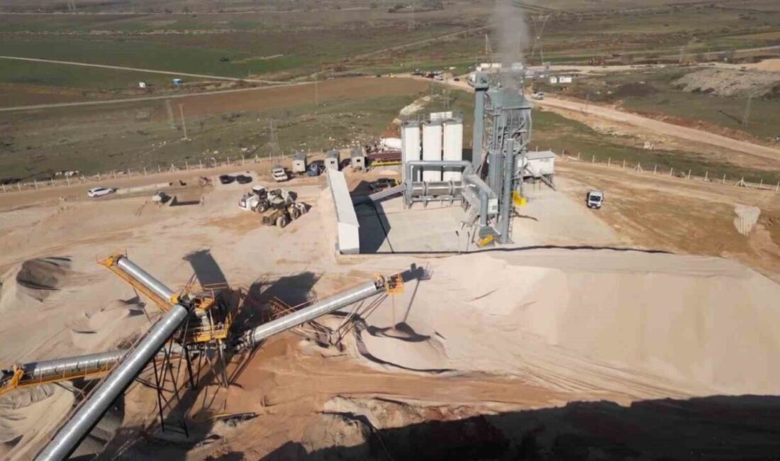 Amasya'da 170 milyon TL yatırım ile inşa edilen asfalt plenti