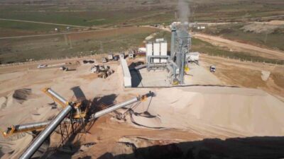 Amasya'da 170 milyon TL yatırım ile inşa edilen asfalt plenti