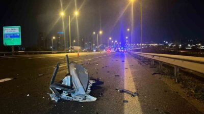 Ankara Çevreyolu'nda B.K. yönetimindeki otomobil, Eryaman mevkisinde seyir halindeki bir