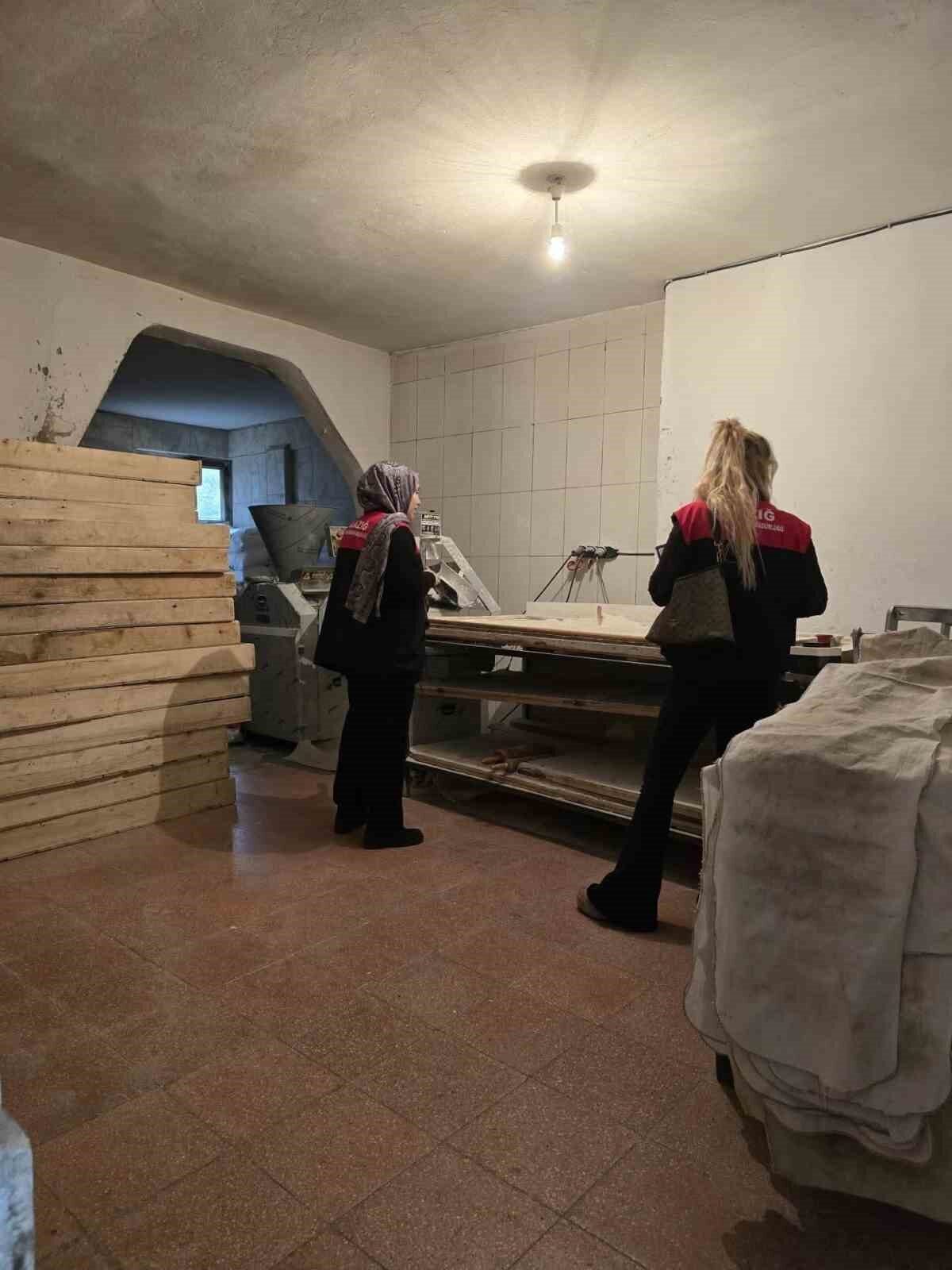 Elazığ'ın Arıcak ilçesinde Tarım ve Orman Müdürlüğü ekipleri, gıda güvenliği