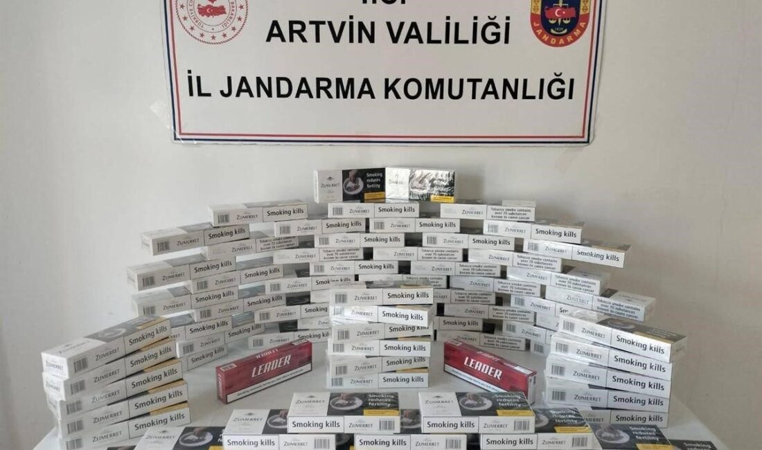 Artvin İl Jandarma Komutanlığı, Kasım ayında gerçekleştirdiği operasyonlarda 1 milyon