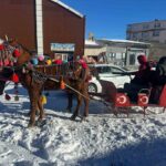 Çıldır Gölü’nde atlı kızaklar, yeni yıl öncesi turistler için hazırlandı