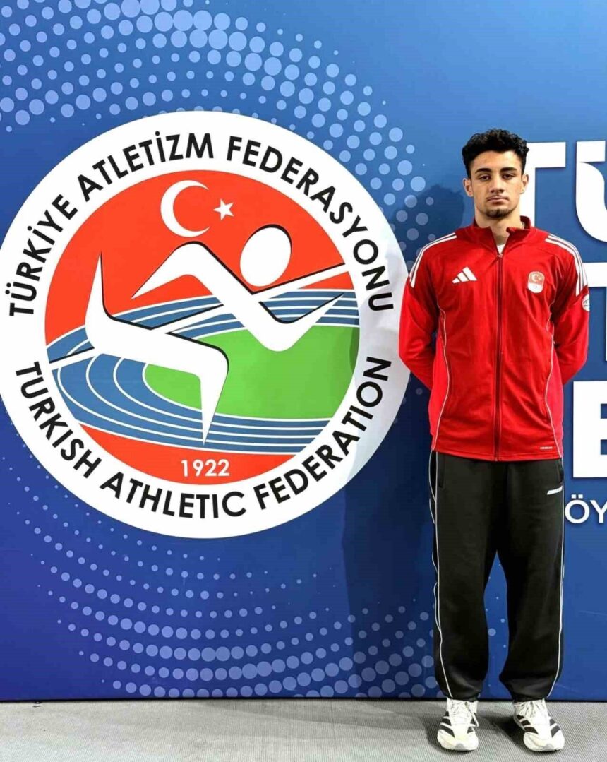 Aydınlı atlet Koray Uygun, Balkan Şampiyonası’nda Türkiye rekorunu hedefliyor.