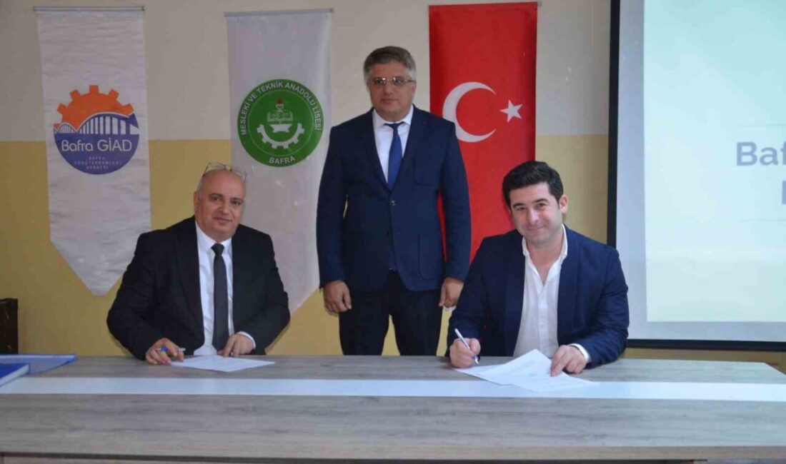Bafra MTAL ve Bafra GİAD Arasında Dijital Beceri Geliştirme Protokolü İmzalandı Samsun Bafra Mesleki ve Teknik Anadolu Lisesi, Bafra GİAD ile