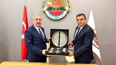 Ticaret Bakan Yardımcısı Mahmut Gürcan, DESOB Başkanı Alican Ebedinoğlu ve