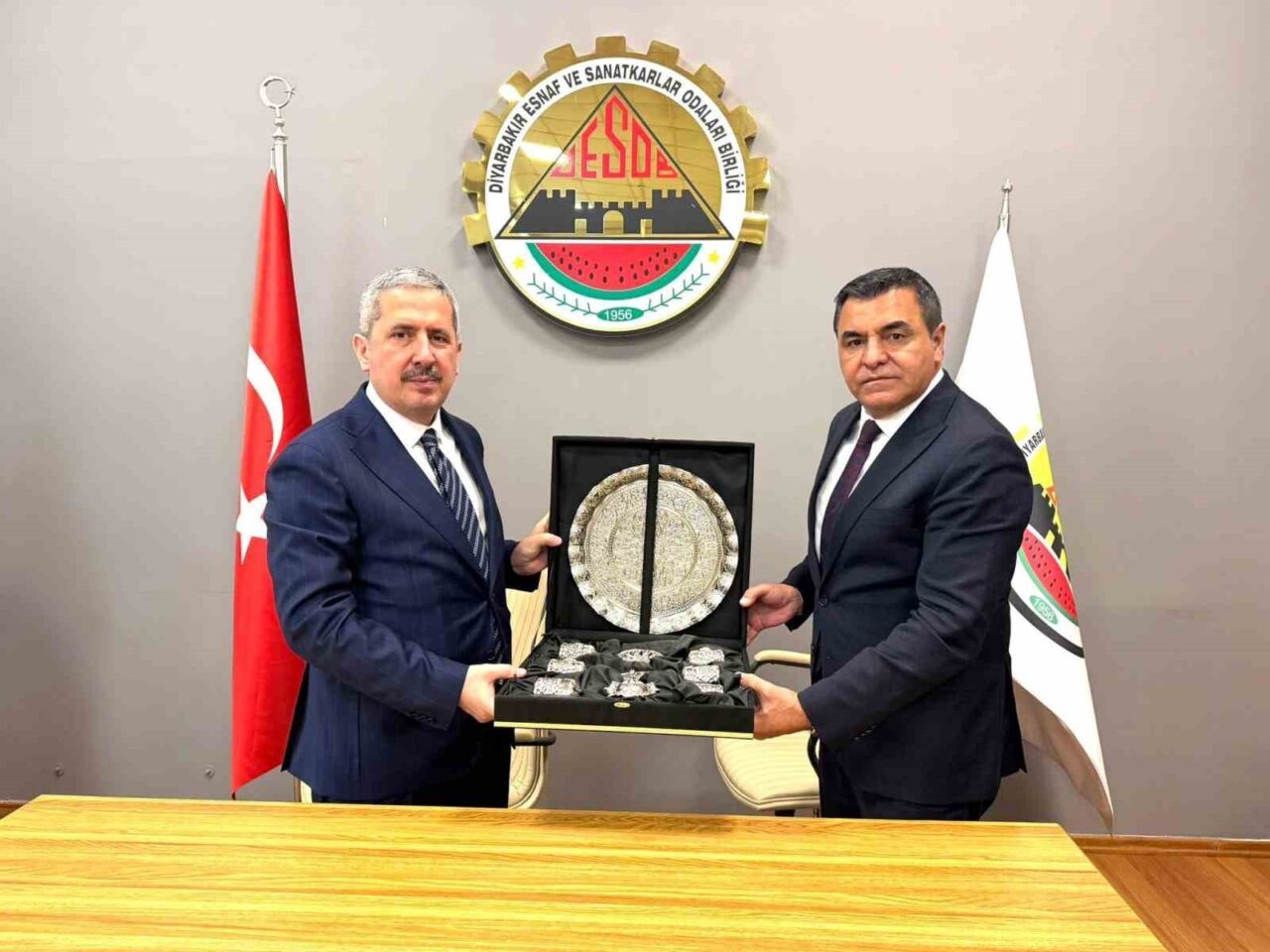 Ticaret Bakan Yardımcısı Mahmut Gürcan, DESOB Başkanı Alican Ebedinoğlu ve