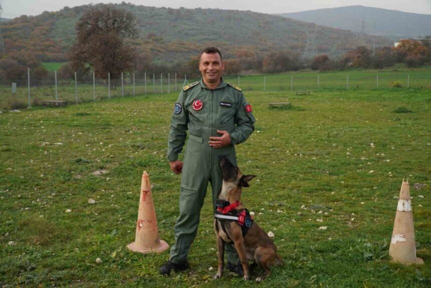 Balıkesir İtfaiyesi’ne katılan K9 köpeği İda, rekor süreyle arama kurtarma etaplarını tamamladı.