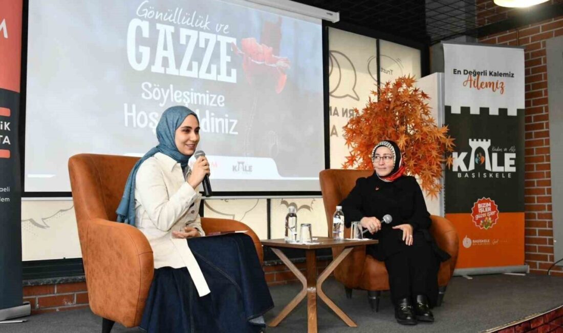 Başiskele’deki "Gönüllülük ve Gazze Söyleşisi"nde, gazeteci Semanur Sönmez Yaman, Gazze'deki