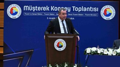 Aydın Ticaret Borsası Başkanı Fevzi Çondur, TOBB Müşterek Konsey Toplantısı’nda