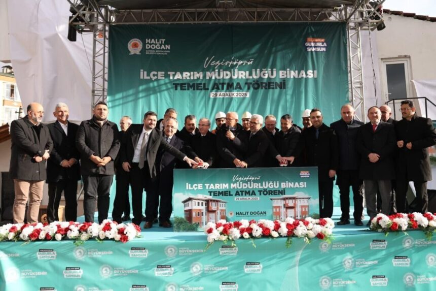 Vezirköprü’de Tarım ve Orman Müdürlüğü için yeni hizmet binasının temeli atıldı