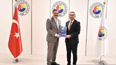 MATSO Başkanı Seydi Tahsin Güngör, TOBB Başkanı M. Rifat Hisarcıklıoğlu'nu
